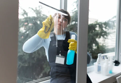 Nettoyage de vitres intérieures et extérieures au Petit-Fougeray